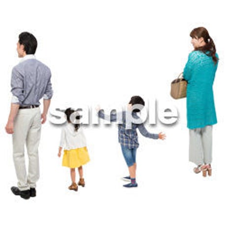 Cutout People　4人ファミリー　GG_369