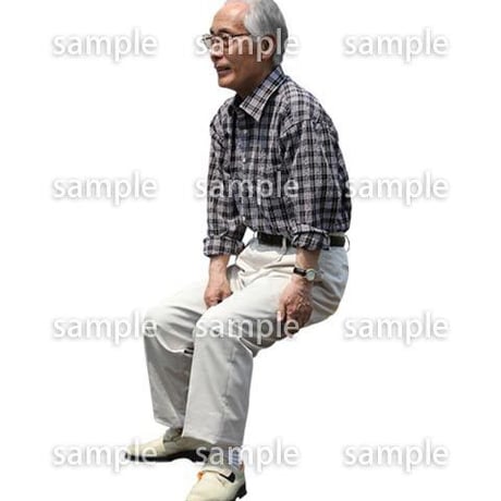 人物切抜き素材　シニアライフ編　R_477