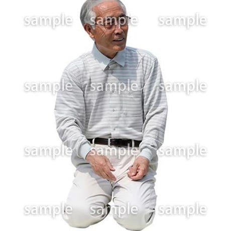 人物切抜き素材　シニアライフ編　R_496