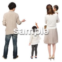 Cutout People　4人ファミリー　GG_425