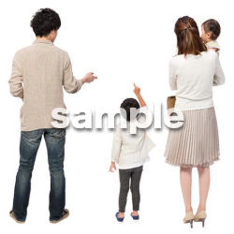 Cutout People　4人ファミリー　GG_425
