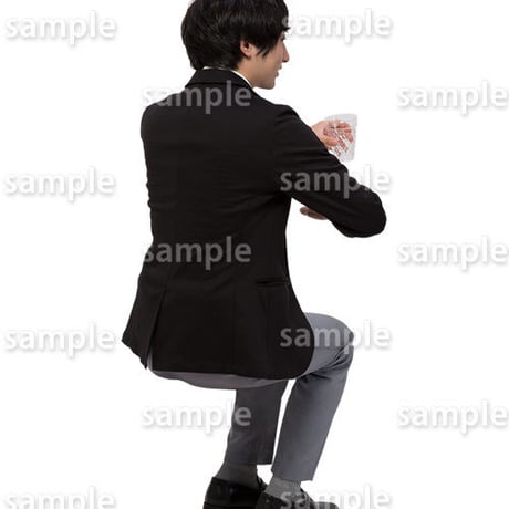 人物切抜きセット☆座る男性　1_set176