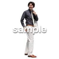人物切抜き素材　ベーシックファッション編　P_413