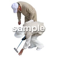 人物切抜き素材　シニア介護編　S_438