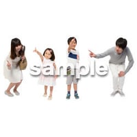 Cutout People　4人ファミリー　GG_476