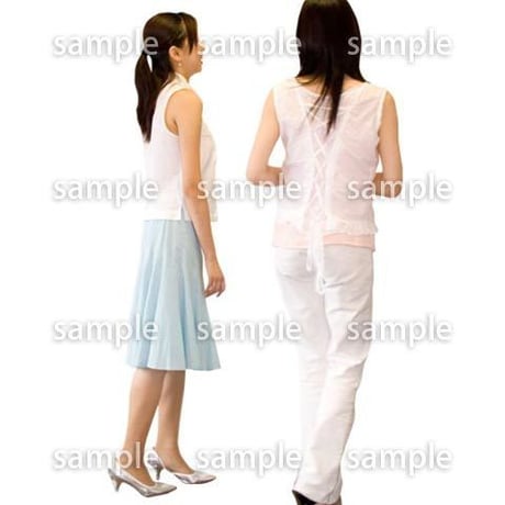 人物切抜き素材　夏服・フィットネス編　J_102