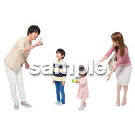 Cutout People　4人ファミリー　GG_467