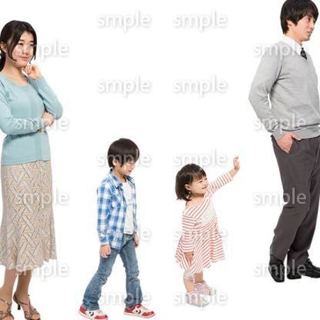 Cutout People　4人ファミリー　GG_377