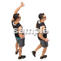 Cutout People　スポーツ 鳥瞰　CC_339