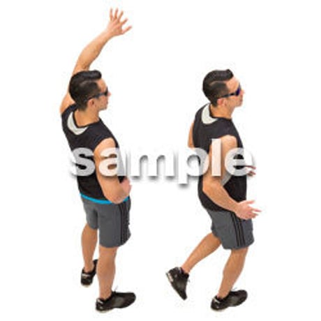 Cutout People　スポーツ 鳥瞰　CC_339