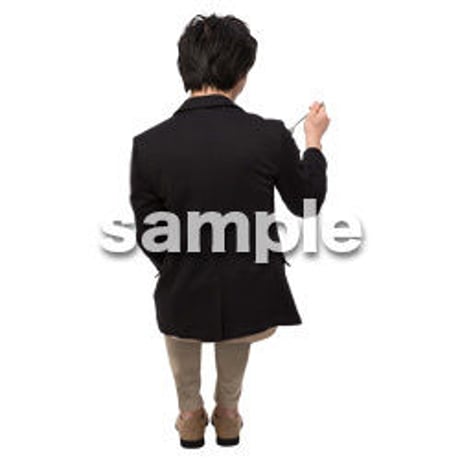 Cutout People　座る　男性　LL_155