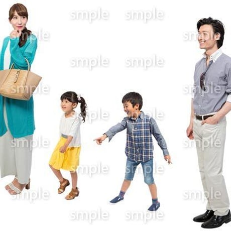 Cutout People　4人ファミリー　GG_367