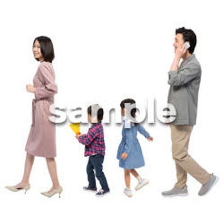 Cutout People　4人ファミリー　GG_288