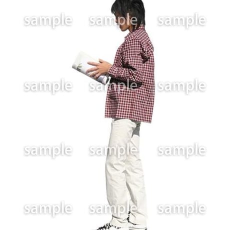 人物切抜き素材　カジュアル・ショッピング編　E_215