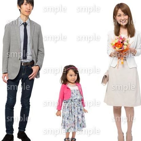 Cutout People　ファミリー　GG_041