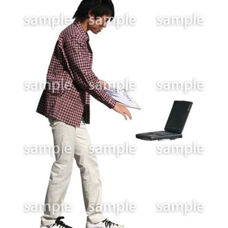 人物切抜き素材　リビング・散歩編　I_107