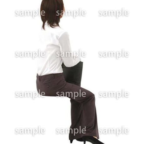 人物切抜き素材　座る人編　H_402