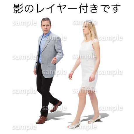 100個セット★人物切抜き素材-外国人カジュアル　1k014