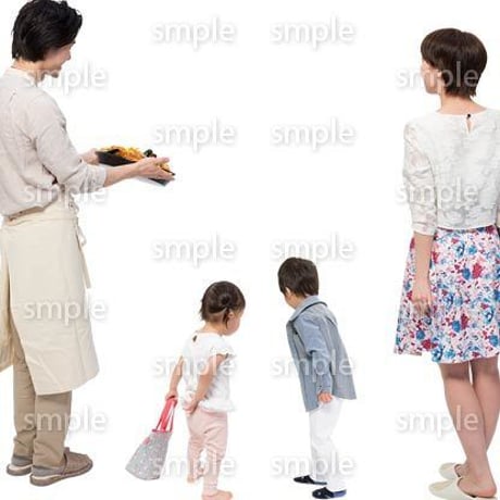 Cutout People　4人家族　II_314