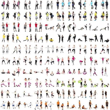 03Cutout People スポーツV1 [ダウンロード版]