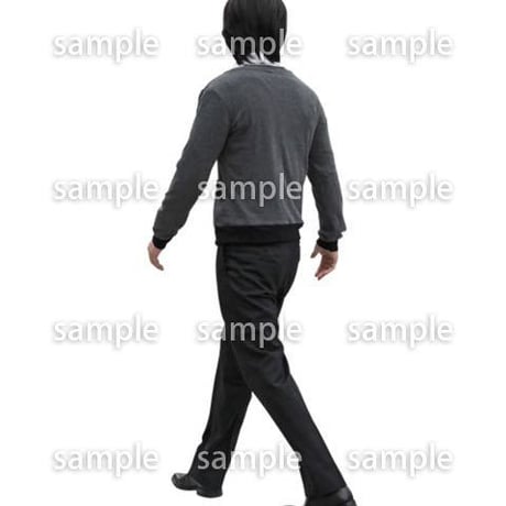 人物切抜き素材　ベーシックファッション編　P_374
