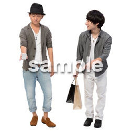 Cutout People　男性ペア　JJ_416