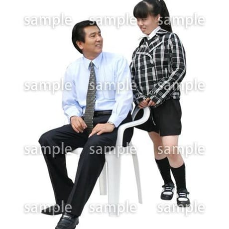 人物切抜き素材　ファミリー編　F_269