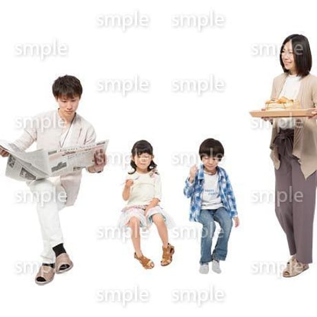 Cutout People　4人家族　II_351