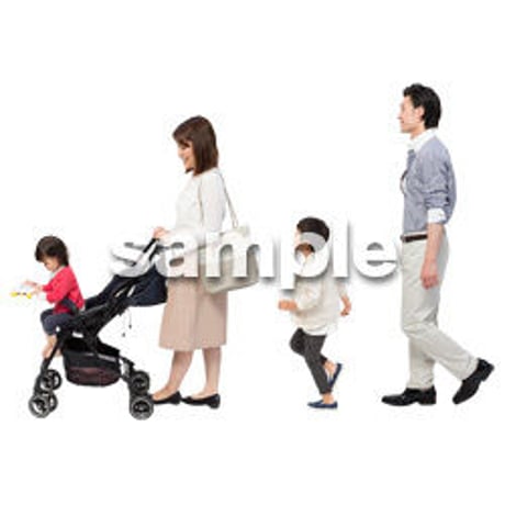 Cutout People　4人ファミリー　GG_333