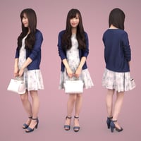 3D人物素材  [Posed]  071_Yui