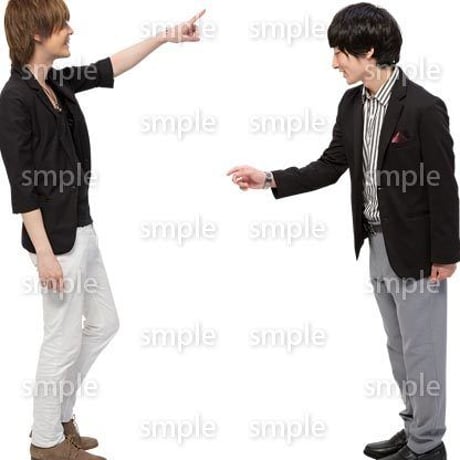 Cutout People　男性ペア　JJ_403