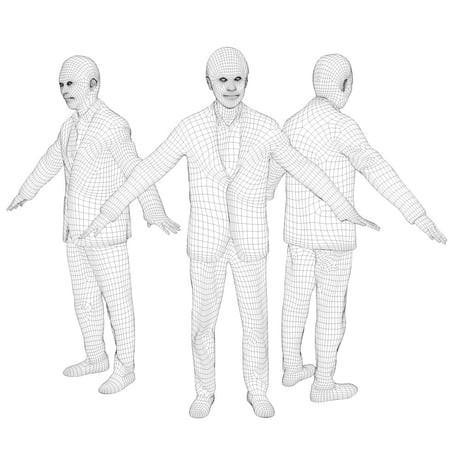 3D人モデルAポーズ　044_Ken