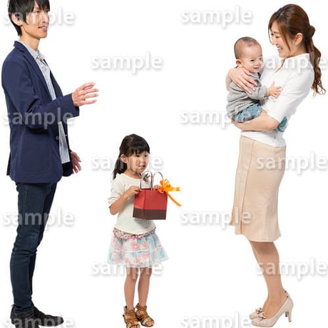 人物切抜きセット☆ファミリー　1_set115