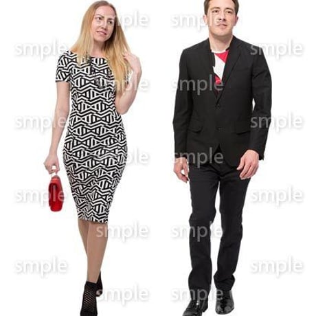 Cutout People　外国人ペア　JJ_451