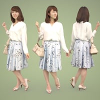 3D人物素材  [Posed]  011_Kana
