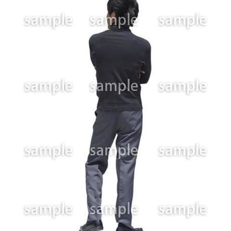 人物切抜き素材　ベーシックファッション編　P_495