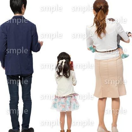 Cutout People　4人ファミリー　GG_415