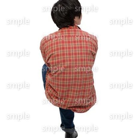 Cutout People　座る　男性　LL_430