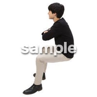 Cutout People　日本人カジュアル　BB_418