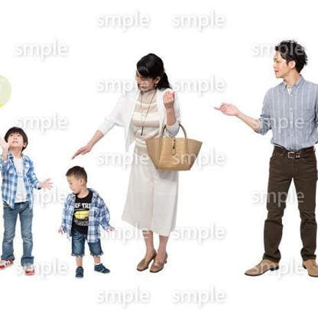 Cutout People　4人ファミリー　GG_361