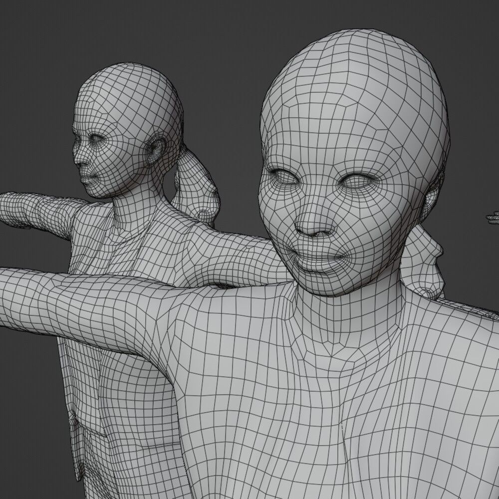 182_Sara | NO-N-NO 人物切り抜き素材と3D人物モデル-建築CG