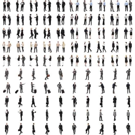 01Cutout People ビジネスV1 [ダウンロード版]