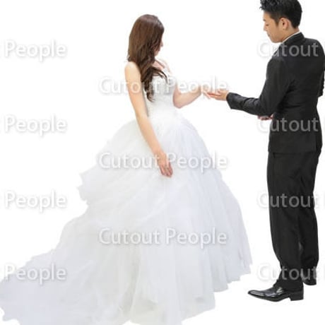 人物切抜きセット☆新郎新婦　1_set089
