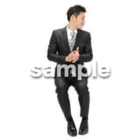 Cutout People　パーティー座る人　DD_411