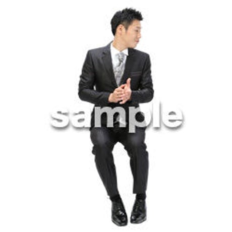 Cutout People　パーティー座る人　DD_411