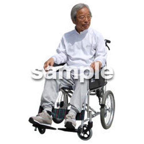 人物切抜き素材　シニア介護編　S_101