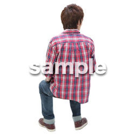 Cutout People　日本人カジュアル　BB_425