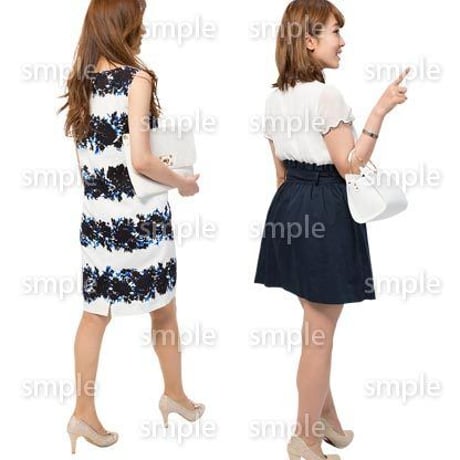 Cutout People　女性ペア　JJ_254