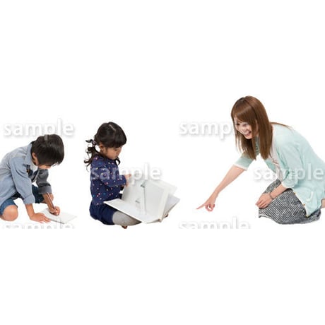 人物切抜きセット☆アットホーム　1_set141