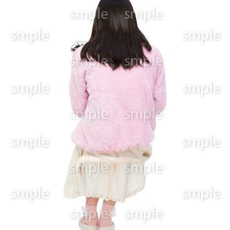 Cutout People　座る　子供　KK_495